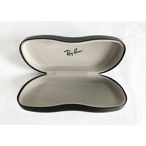 Authentic Ray Ban Black Hard Clam Shell Eyeglass Case Sunglasses Reading Glasses